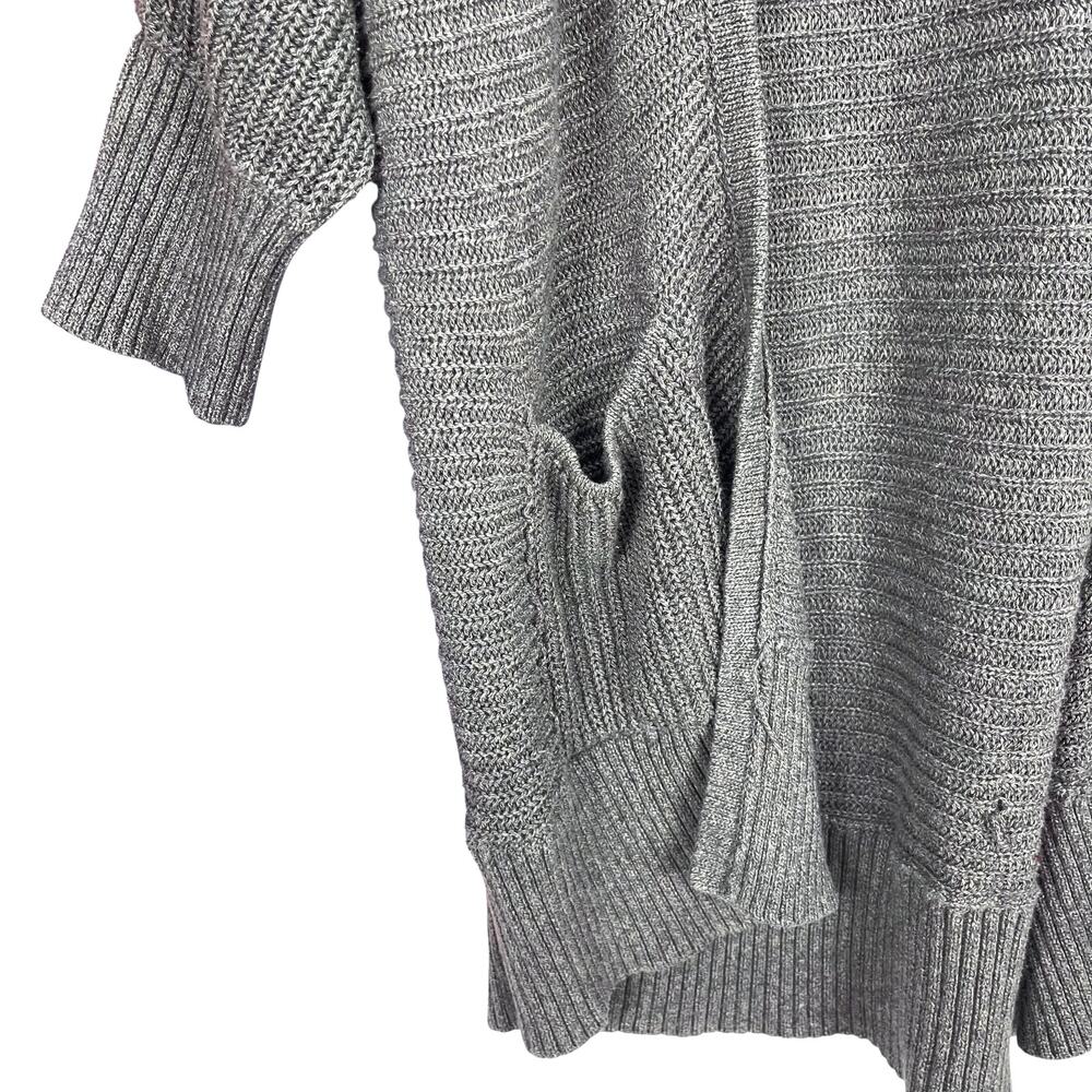 AMERICAN EAGLE Women's LONG CARDIGAN SWEATER Gray Size L/XL - Picture 5 of 7
